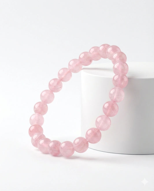 Rose Quartz Beaded Bracelet