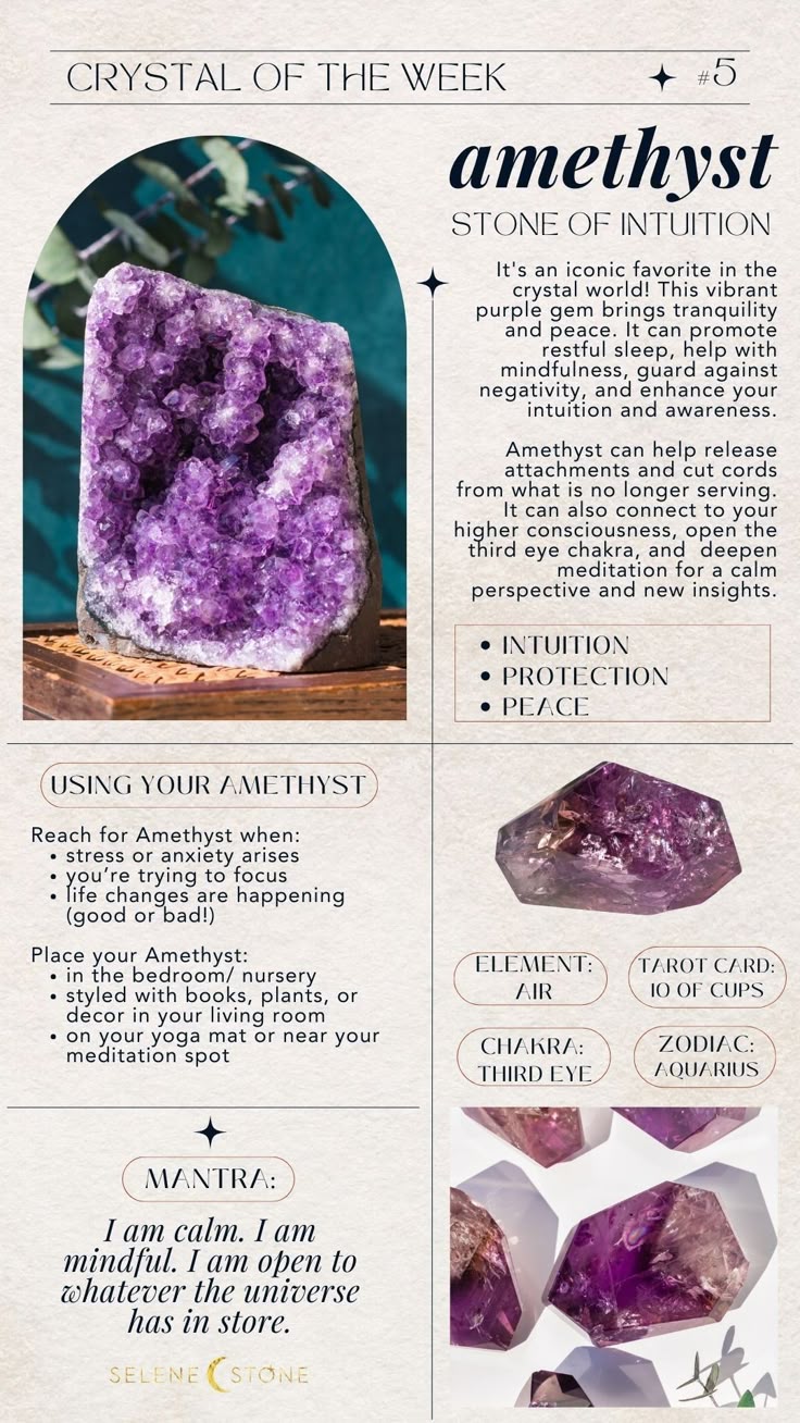 Natural Amethyst Pencil Pendant – Crystal of Calm, Intuition & Healing Energy
