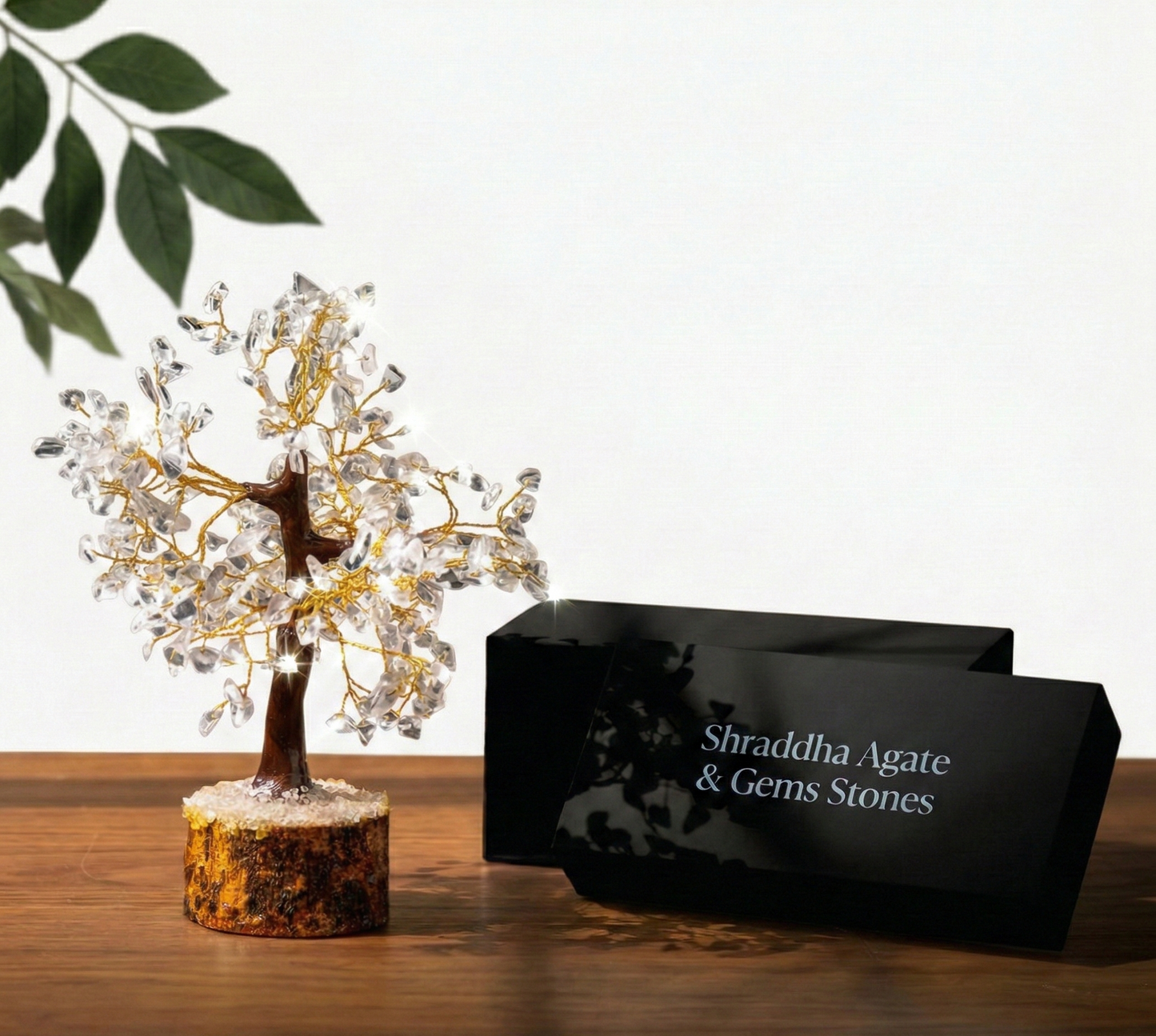 Clear Quartz Stone Tree For Home Decor