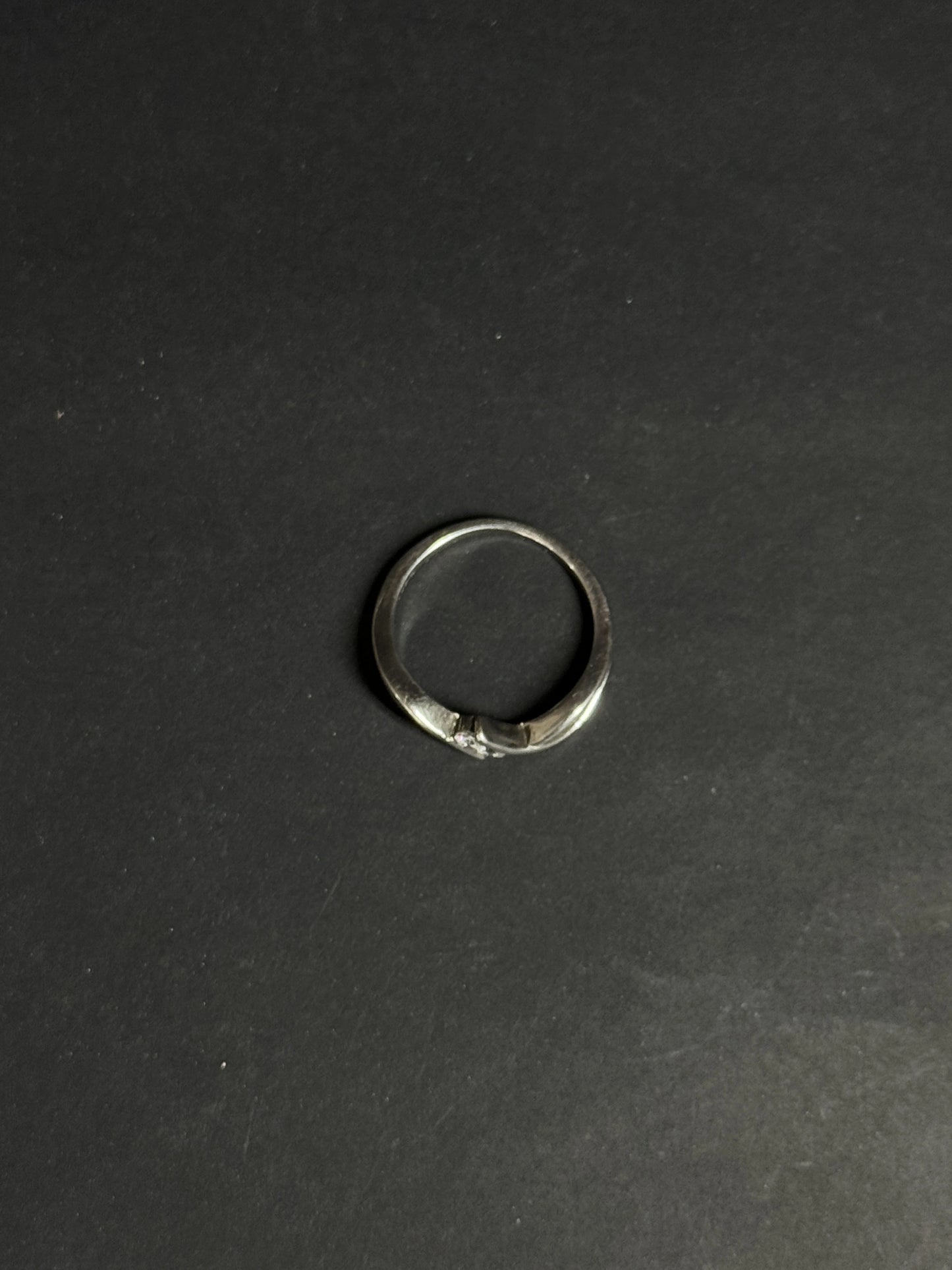 Natural White Topaz Two-Stone Ring – 925 Sterling Silver Bypass Promise Ring | Toi et Moi Style