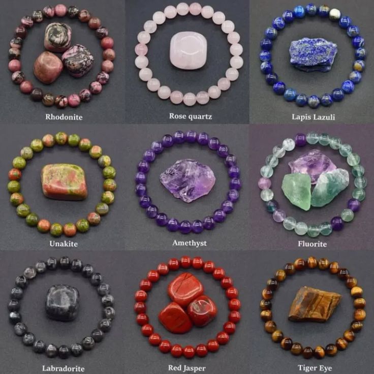 Authentic Crystal Bracelets & Anklets Collection Healing Energy, Balance & Spiritual Growth