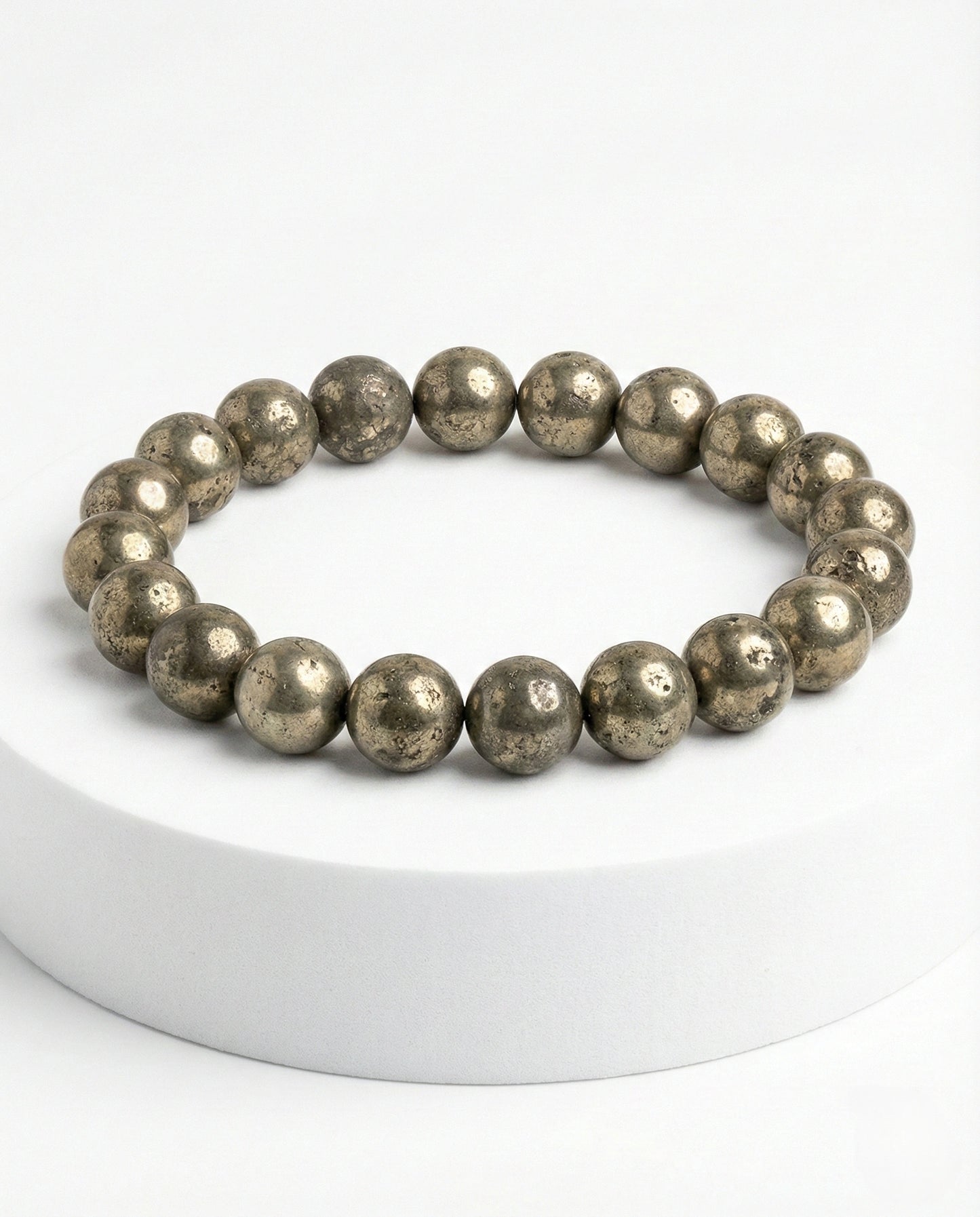 Pyrite Beaded Bracelet