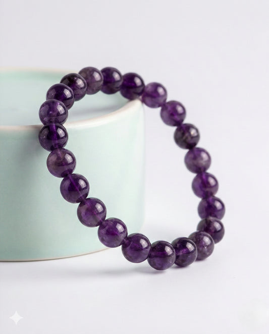 Amethyst Beaded Bracelet