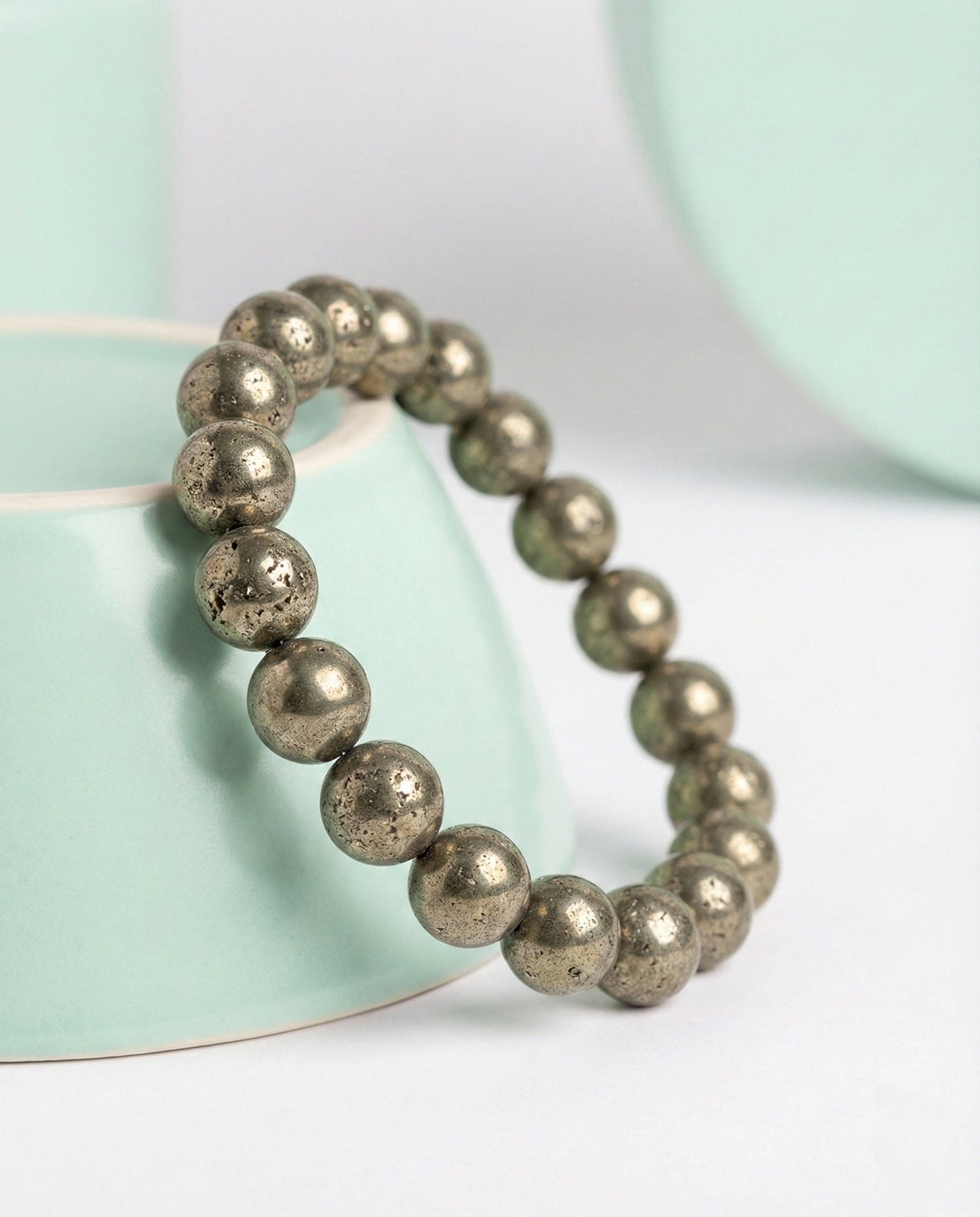 Pyrite Beaded Bracelet