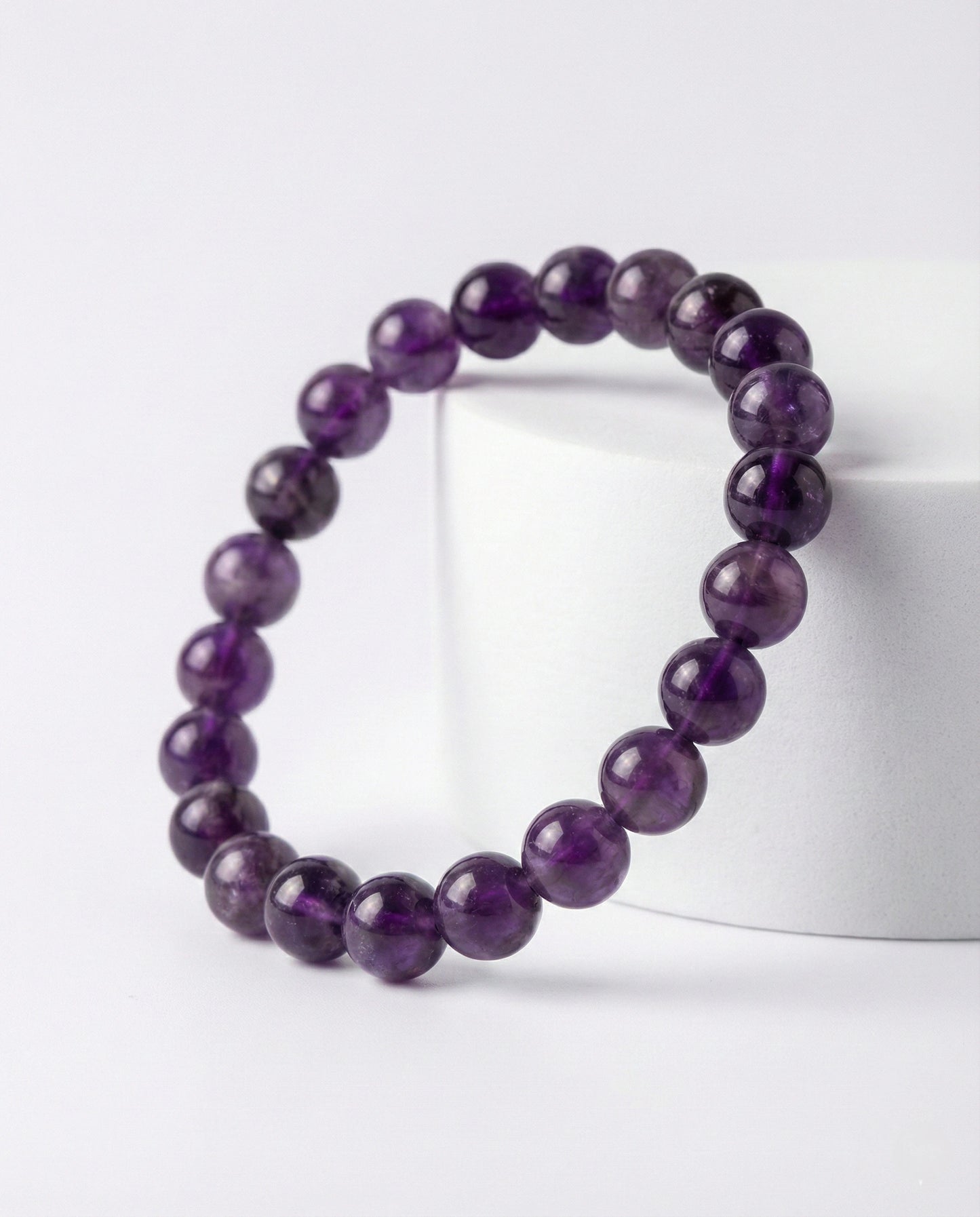Amethyst Beaded Bracelet