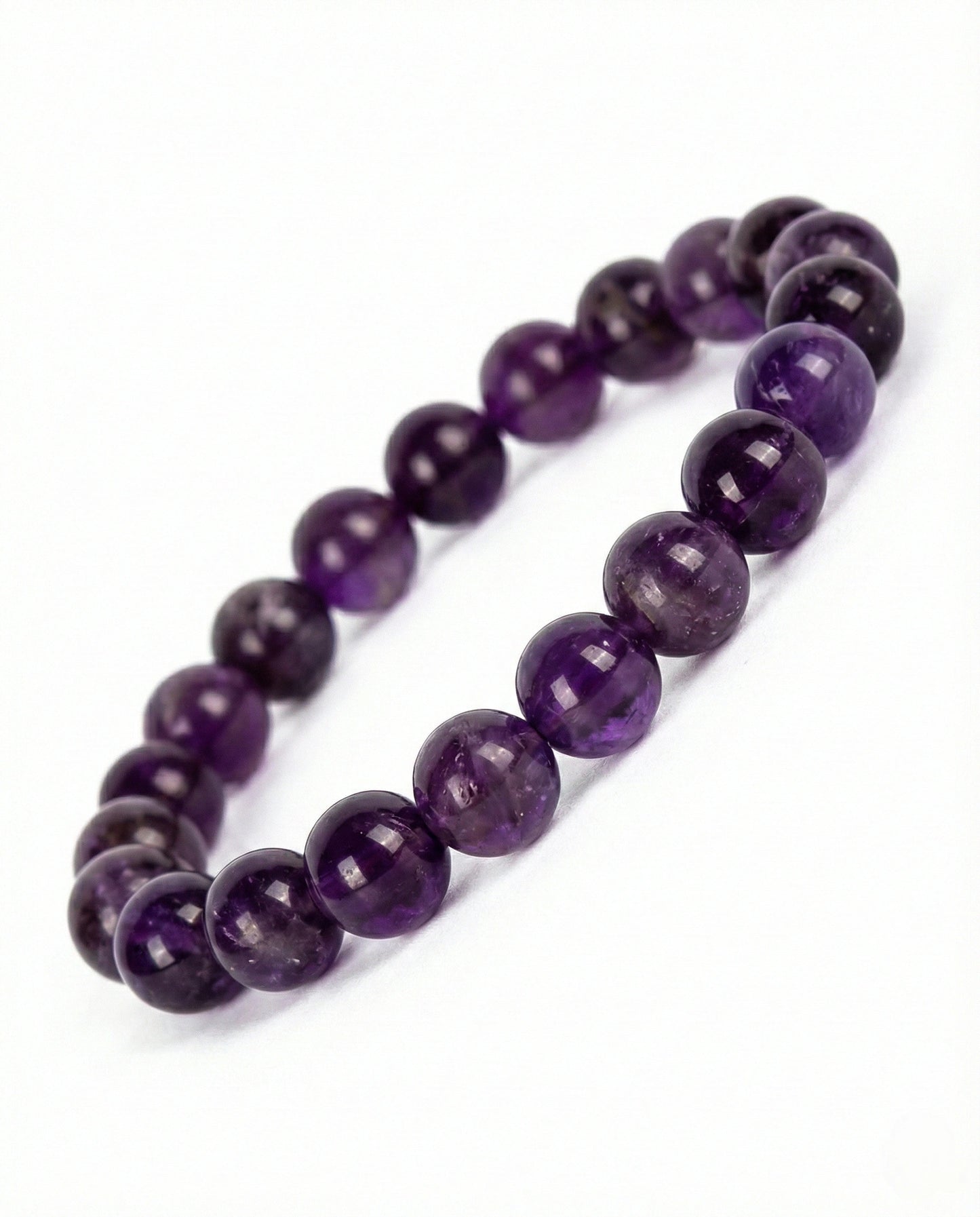 Amethyst Beaded Bracelet