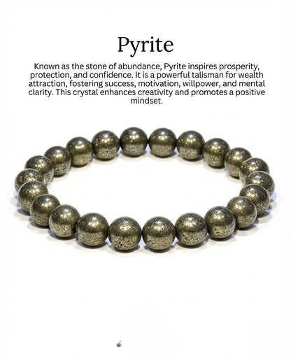 Pyrite Beaded Bracelet