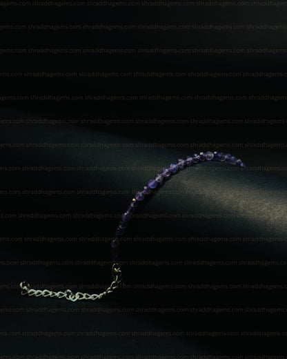 Natural Amethyst Anklet | Genuine Crystal for Calm & Spiritual Protection