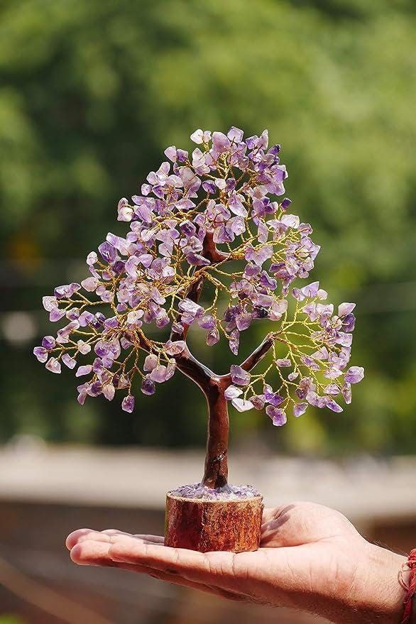 Pink&Purple Stone Tree For Home Decor