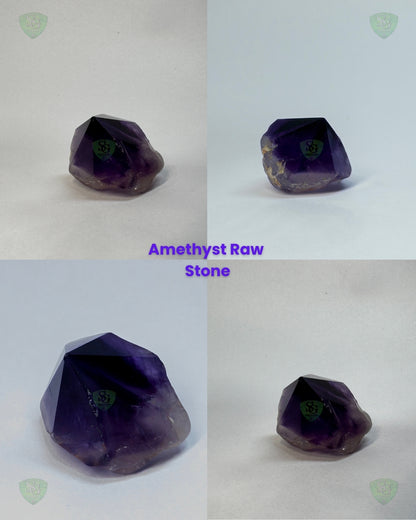 Anti-Addiction Bracelet with Amethyst Raw Stone, Red Jasper, Black Tourmaline, Green Aventurine & Smoky Quartz – Healing Crystal for Detox, Strength & Emotional Balance