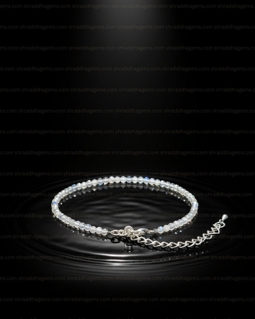 Natural Aquamarine Anklet | Genuine Crystal for Calm & Courage