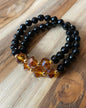 Yellow&Black Stone Bracelet for Girl's Fashion & style