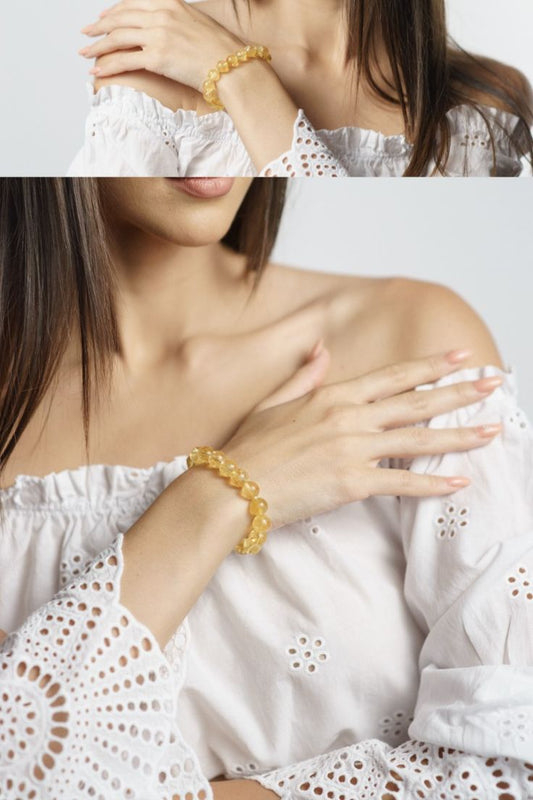 Yellow Stone Bracelet for Girl's Fashion & style