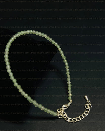 Natural Green Aventurine Anklet | Genuine Crystal for Luck & Abundance