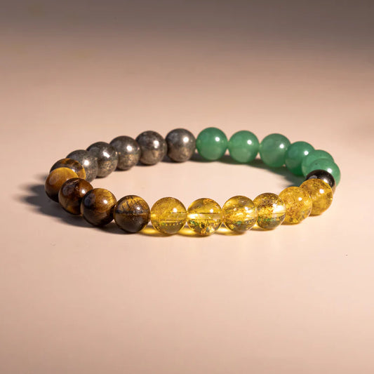 Money Magnet Bracelet | Natural Crystal Beads for Wealth, Success & Abundance