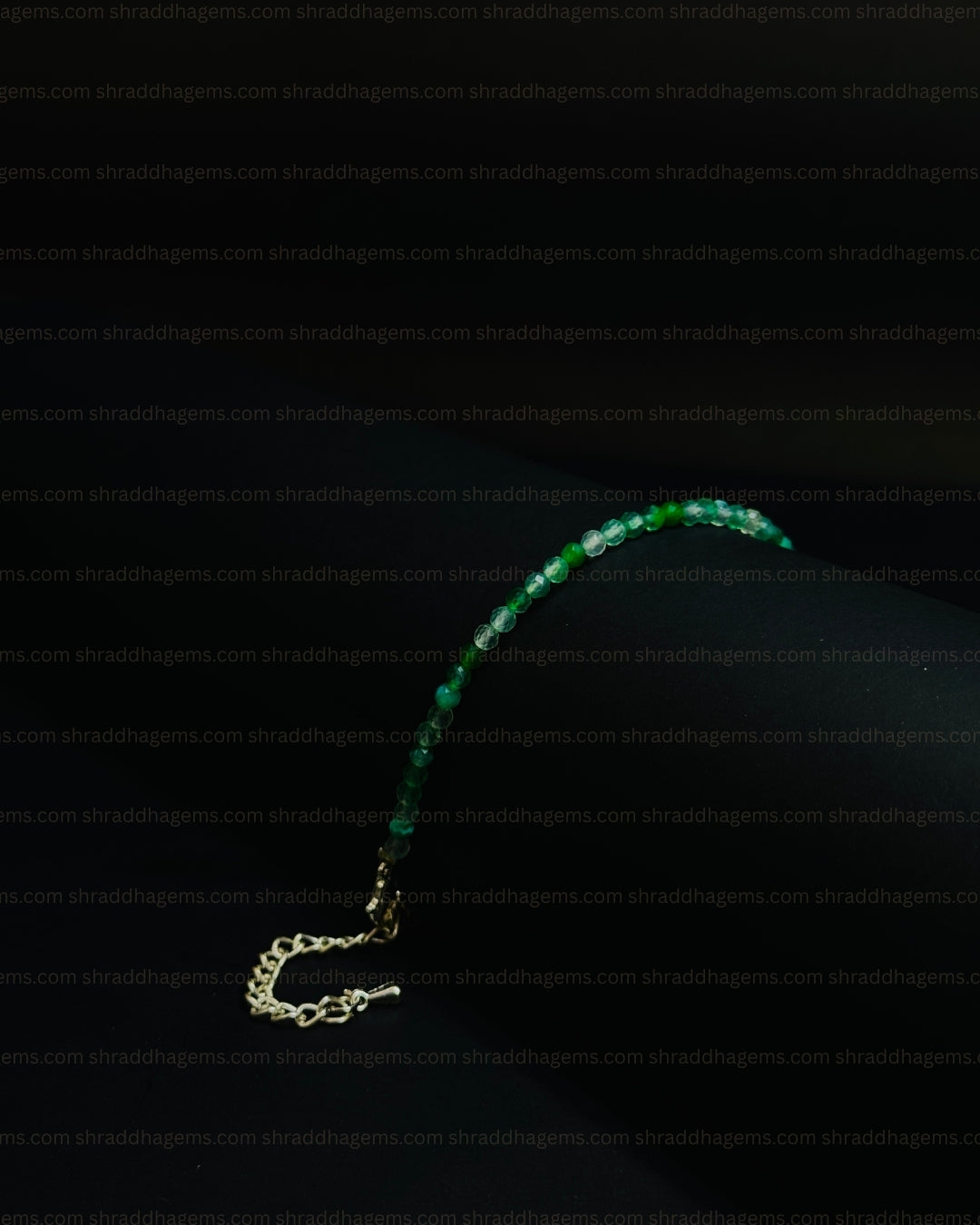 Natural Jade Anklet | Genuine Crystal for Good Luck & Prosperity