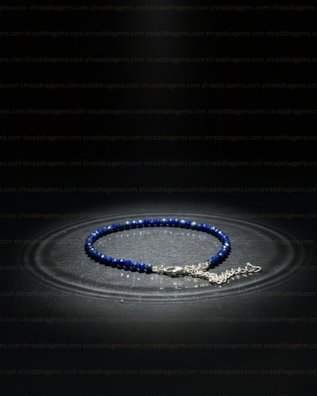 Natural Lapis Lazuli Anklet | Genuine Crystal for Wisdom & Truth