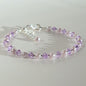 Purple&White Stone Bracelet for Girl's Fashion & style