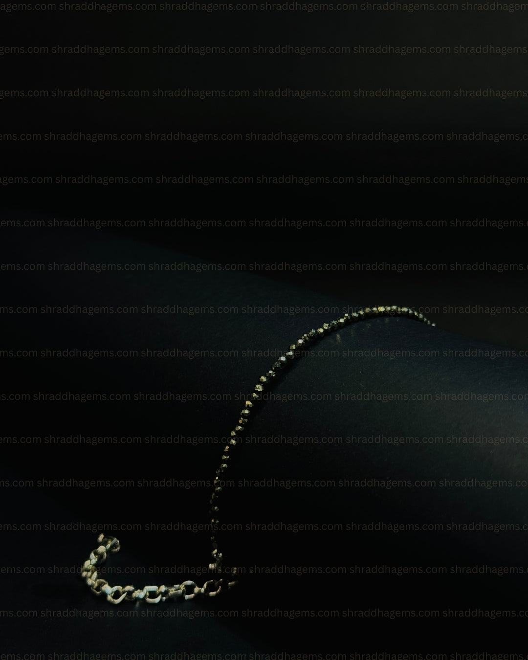 Natural Pyrite Anklet | Genuine Stone of Wealth & Success