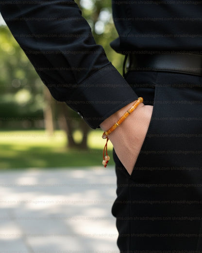 Natural Red Carnelian Braided Crystal Bracelet – Vitality, Confidence & Passion | Courage, Creativity & Root Chakra Energy Boost for Men’s & Women’s