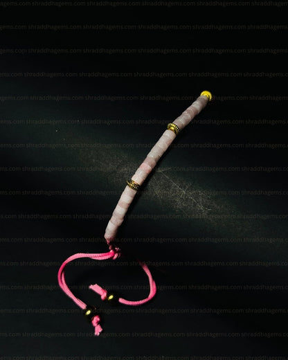 Rose Quartz Healing Bracelet – Love, Positivity & Emotional Balance Pink Braided Crystal Bracelet