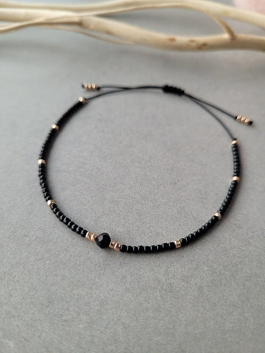 Black Bond Stone Bracelet for Girl's Fashion & style