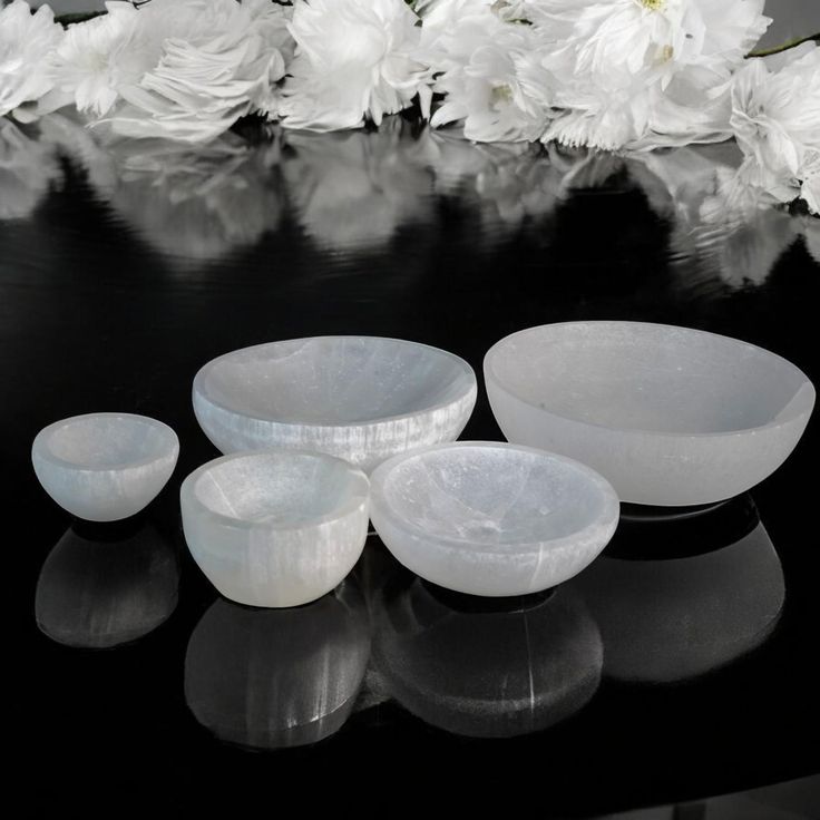 Buy Selenite Bowl for Crystal Cleansing & Charging for High-Vibration Energy Selenite