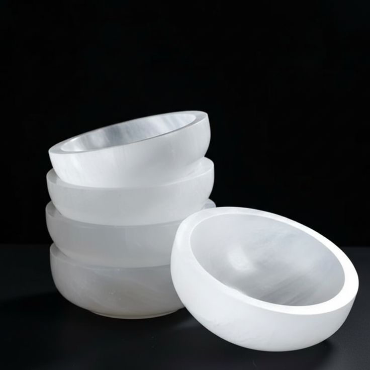 Buy Selenite Bowl for Crystal Cleansing & Charging for High-Vibration Energy Selenite