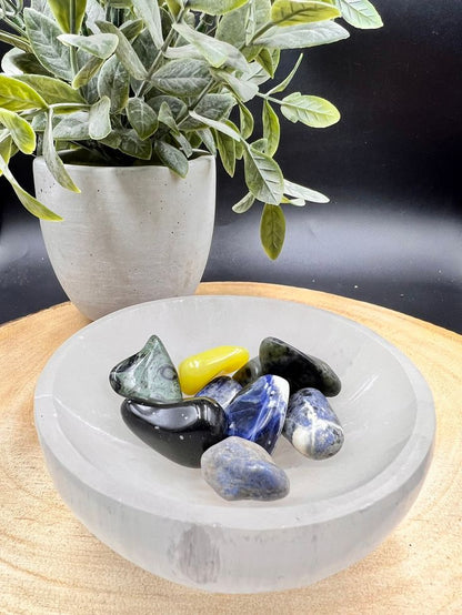 Buy Selenite Bowl for Crystal Cleansing & Charging for High-Vibration Energy Selenite