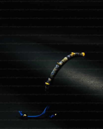 Natural Hand-Braided Sodalite Crystal Bracelet for Men & Women – Calming Energy, Communication & Throat Chakra Balance