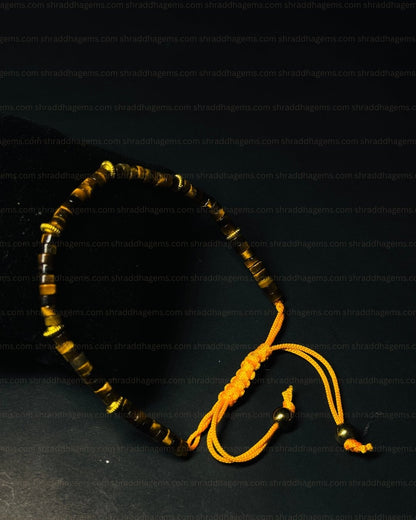 Tiger’s Eye Healing Bracelet – Courage, Confidence & Protection Braided Crystal for Success