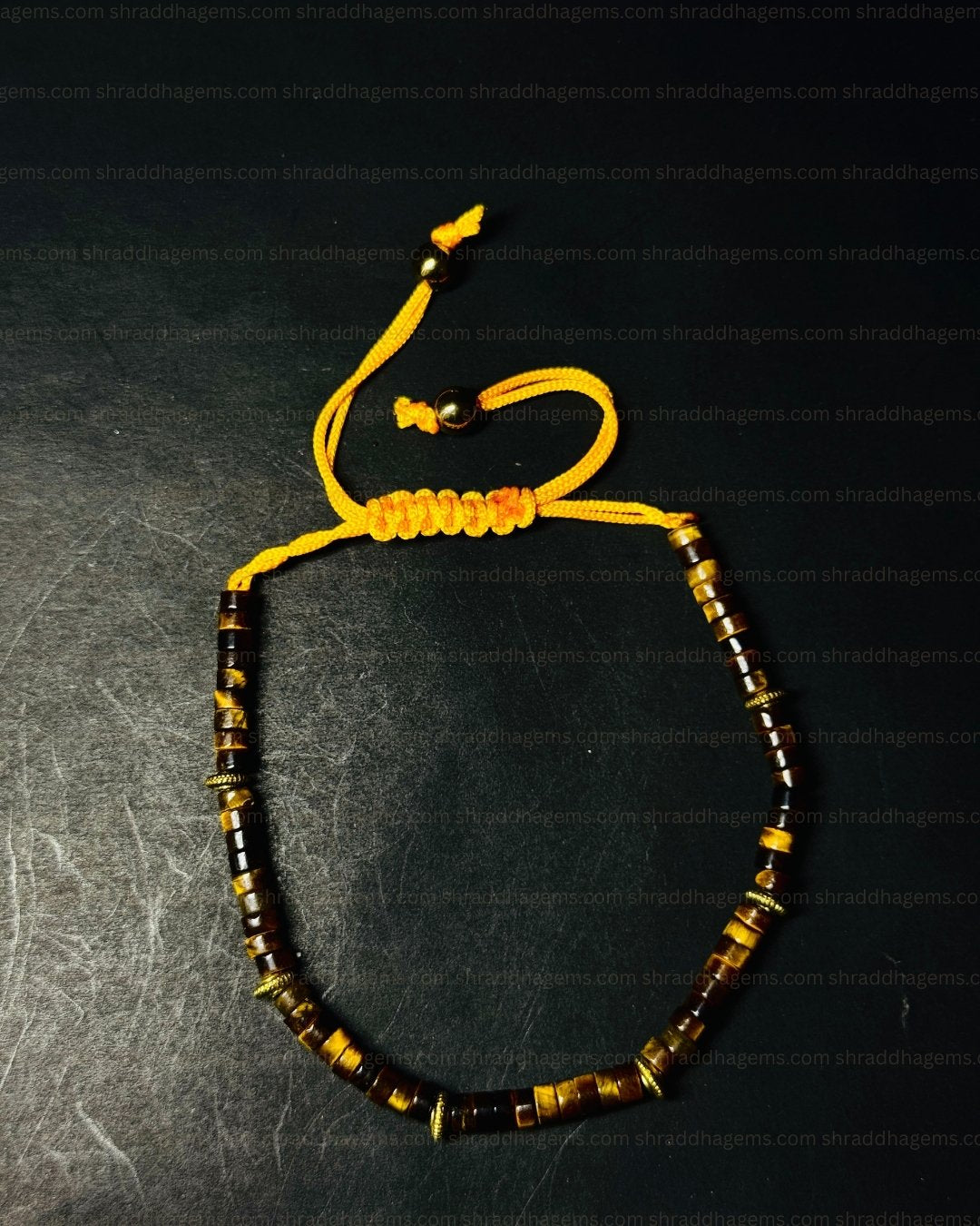 Tiger’s Eye Healing Bracelet – Courage, Confidence & Protection Braided Crystal for Success