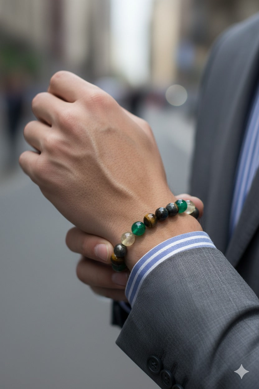 Money Magnet Bracelet | Natural Crystal Beads for Wealth, Success & Abundance