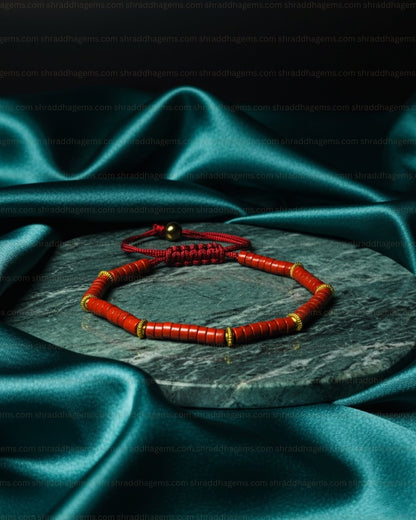 Red Jasper Healing Bracelet – Energy, Courage & Protection Crystal Braided Bracelet for Strength
